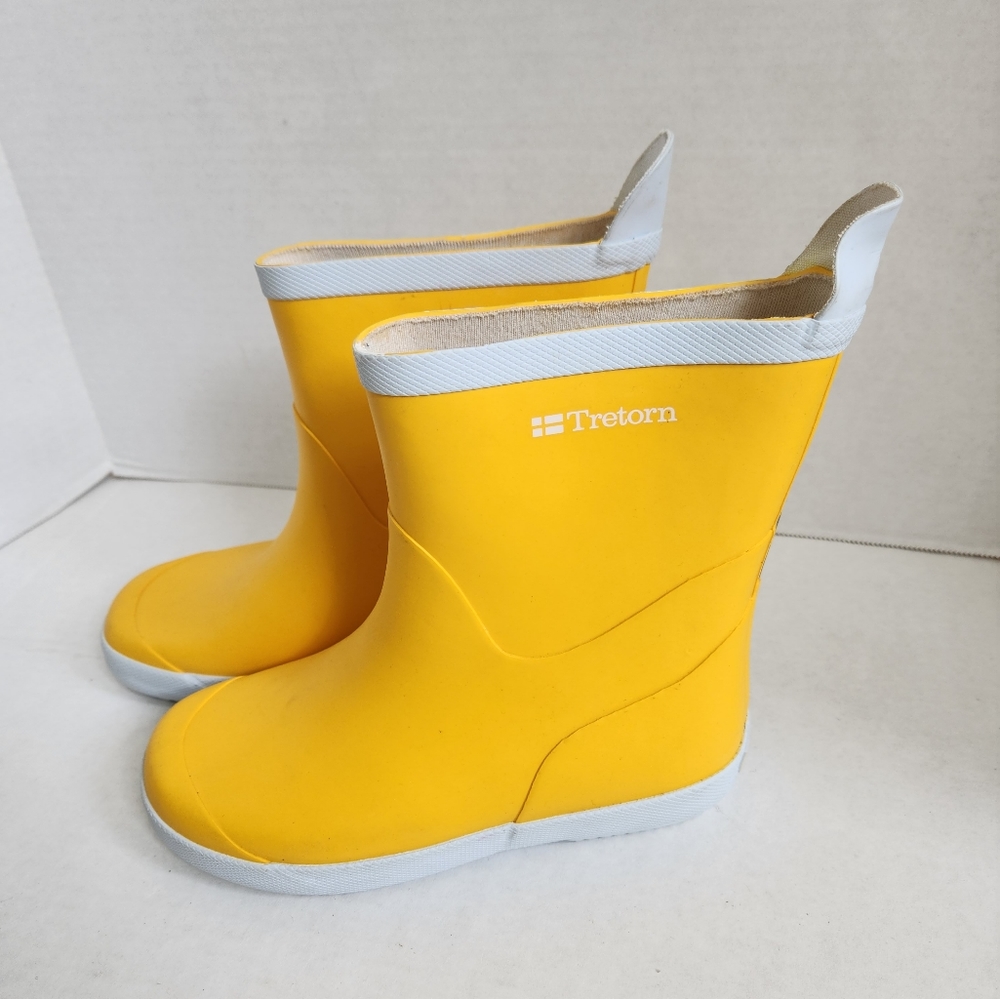 Tretorn Yellow Wing Rainboots Kids Size EU32 US1Y